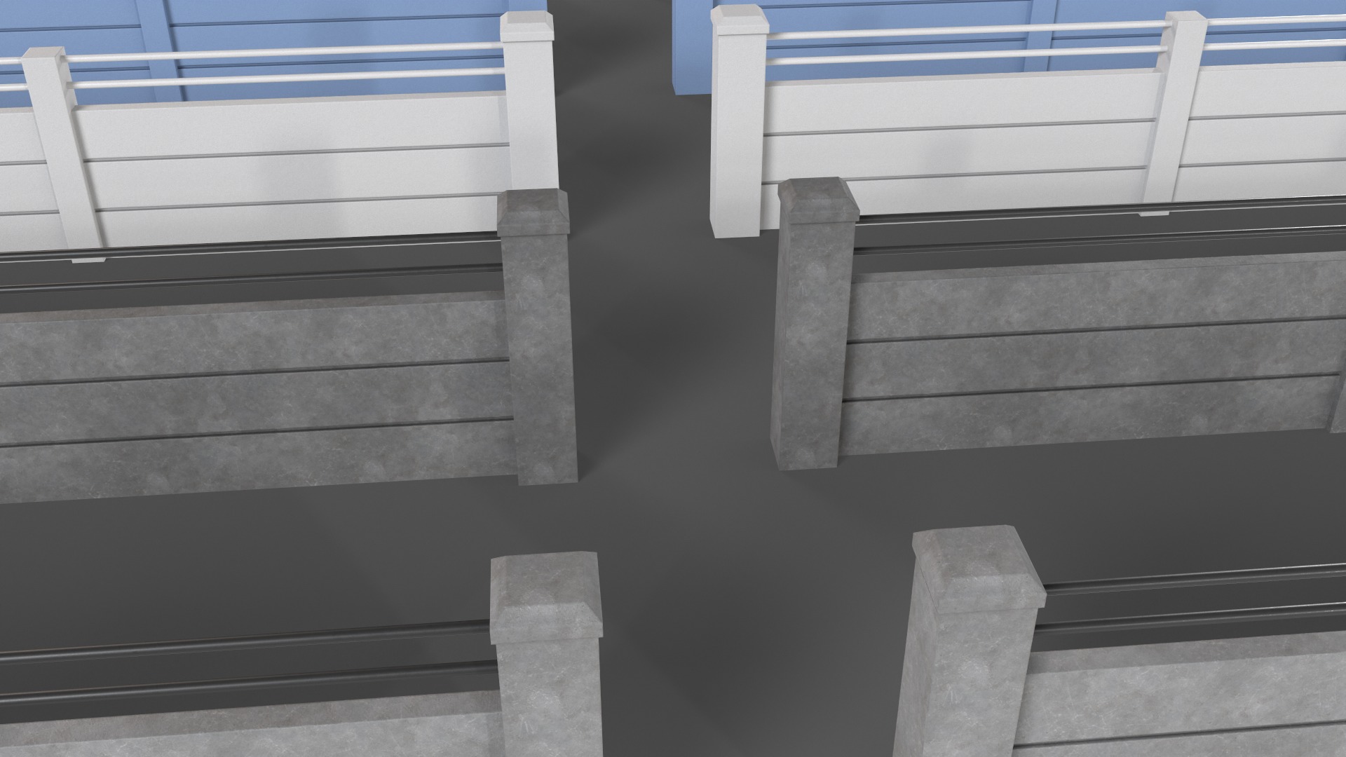 PBR Concrete Wall 3D Model Collection_38