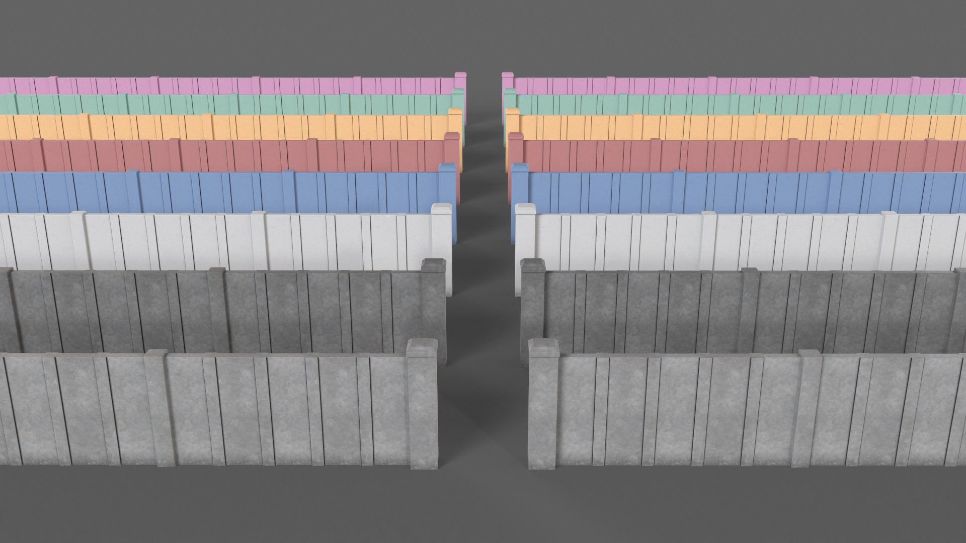 PBR Concrete Wall 3D Model Collection_17