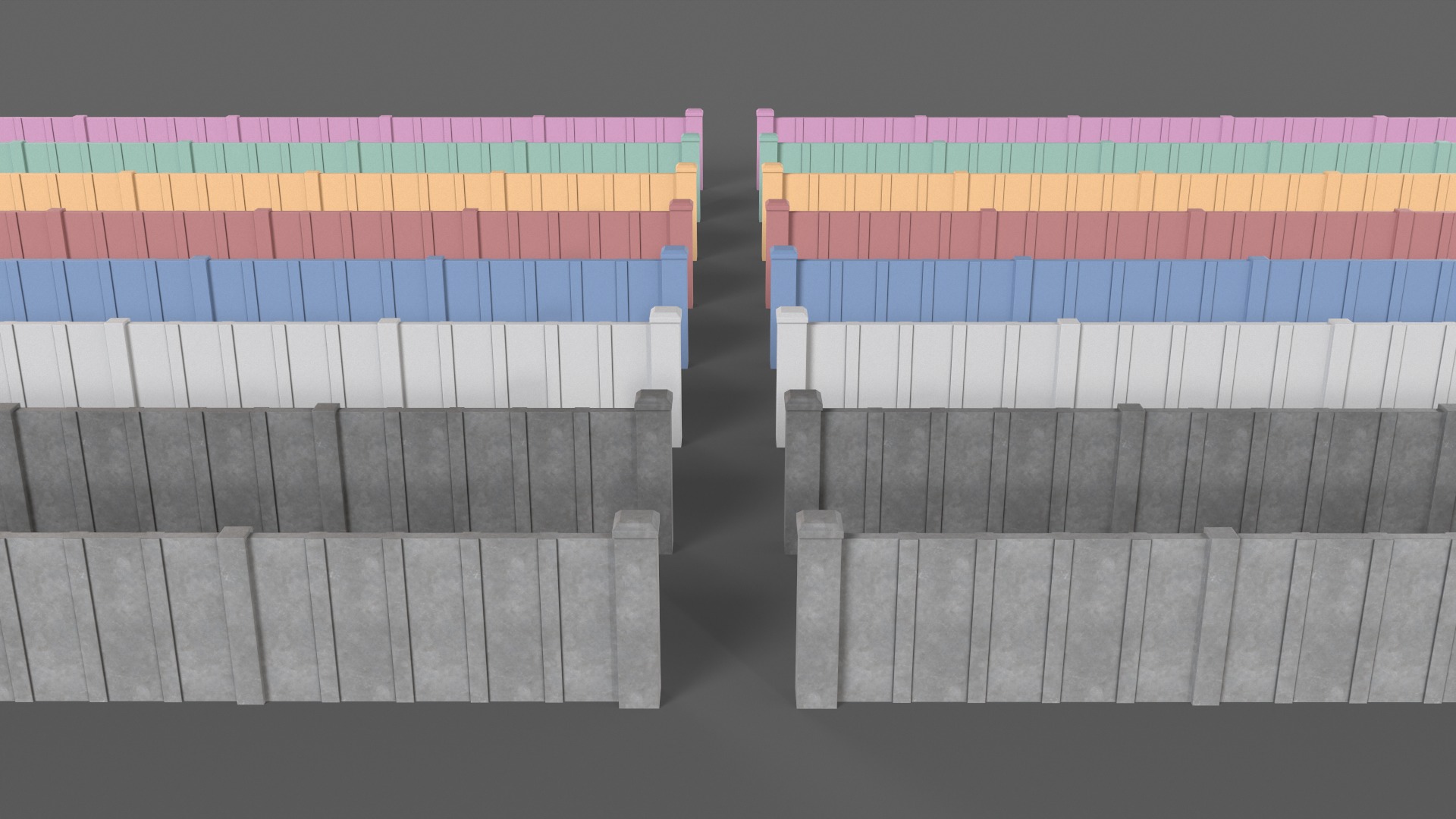 PBR Concrete Wall 3D Model Collection_16