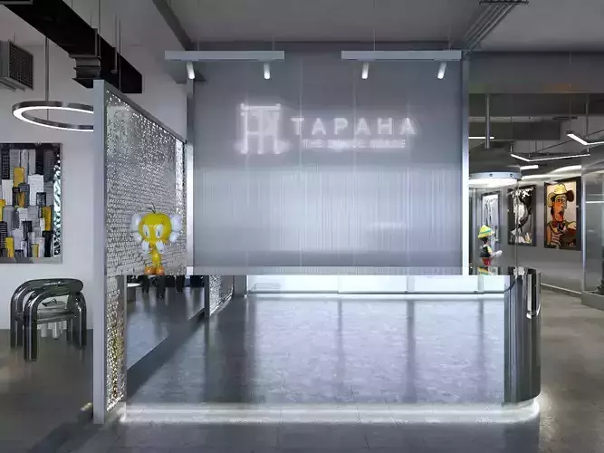 Modern Korean-Style Dance Studio 3D model