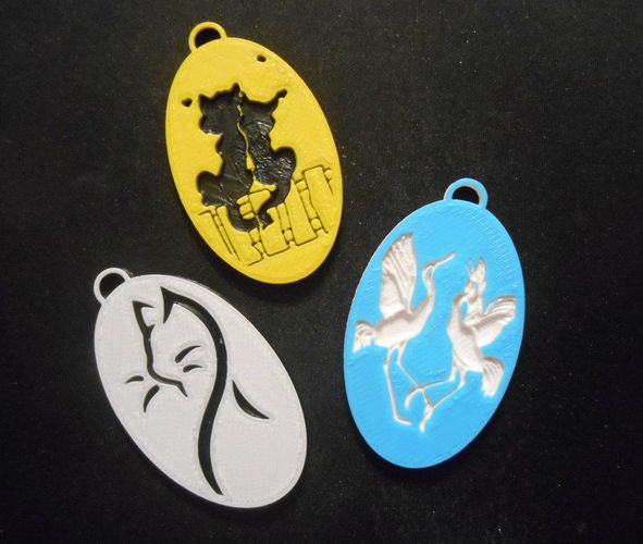 Pendants teddy bear Free 3D print model