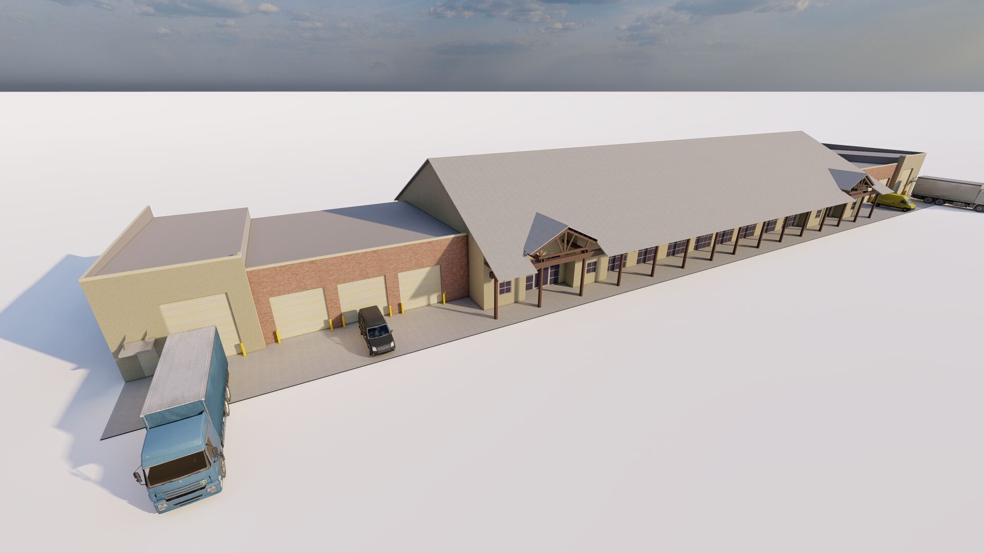 Warehouse-Warehouse Building 3D model_1