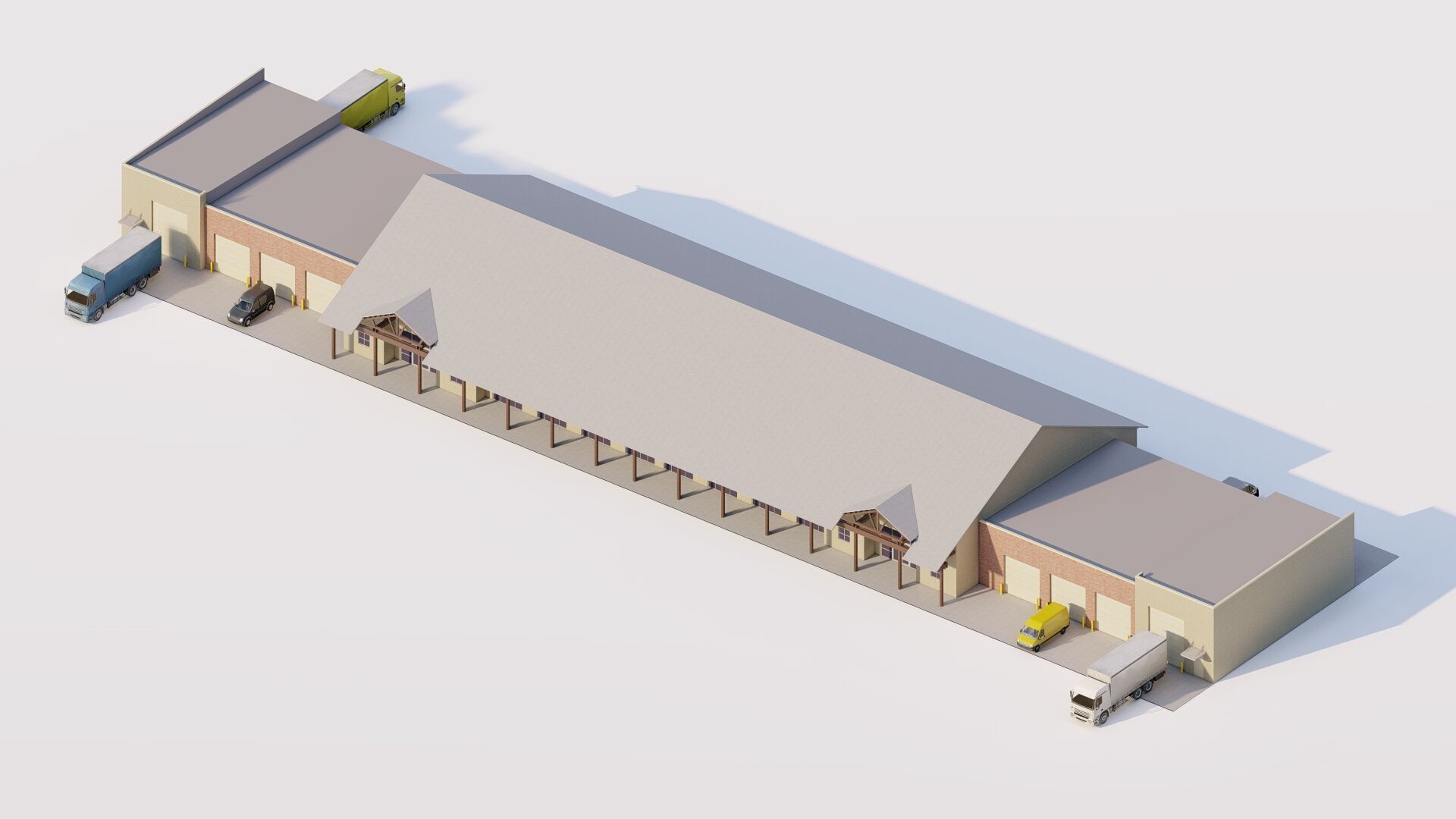 Warehouse-Warehouse Building 3D model_2