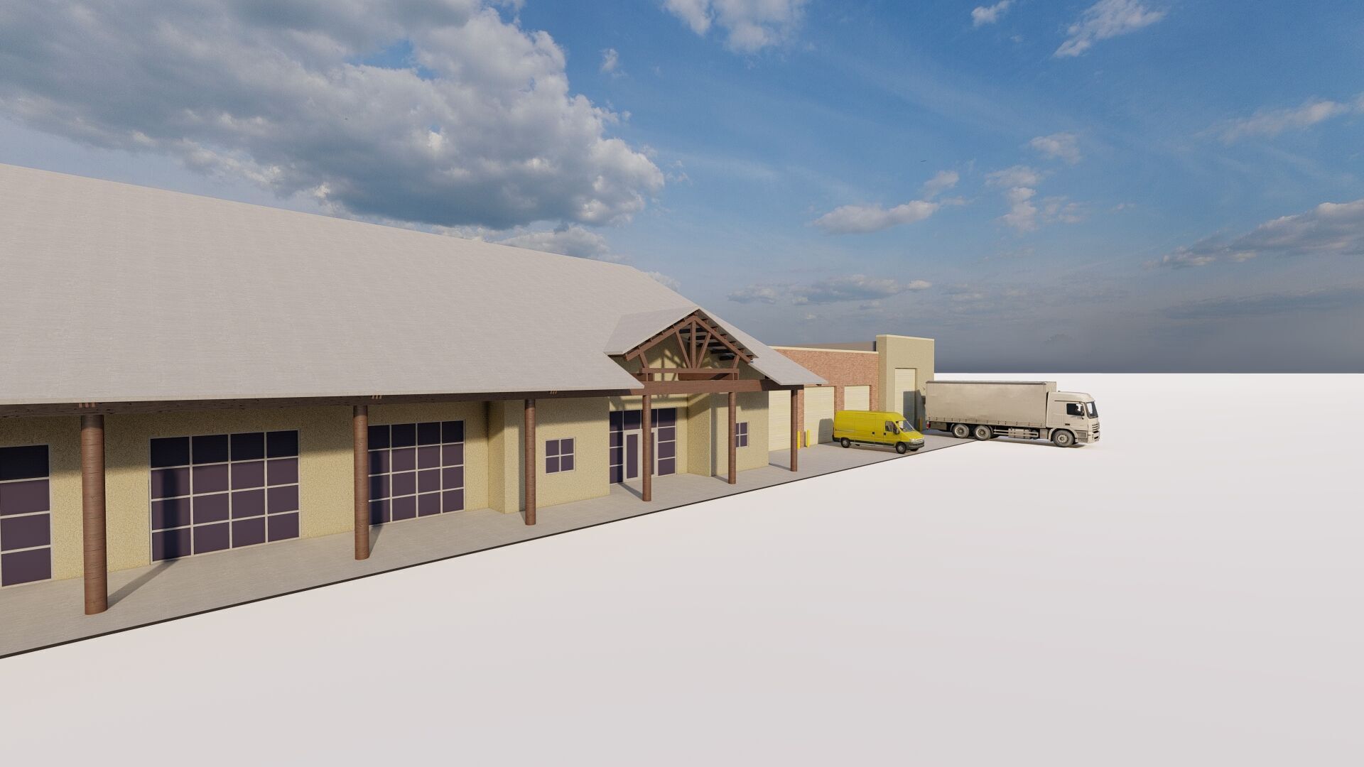 Warehouse-Warehouse Building 3D model_4