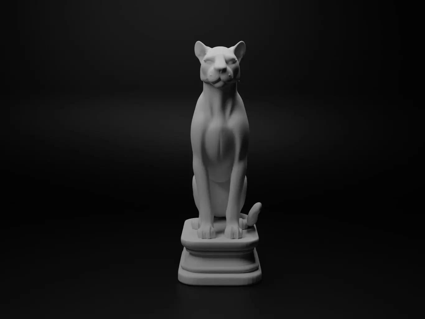 leopard Animal Chess 3D print model_0