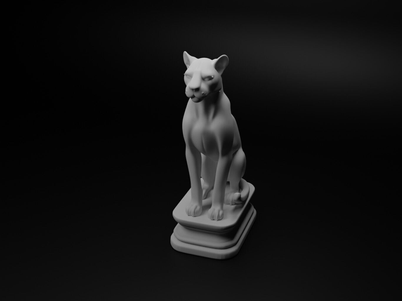 leopard Animal Chess 3D print model_1