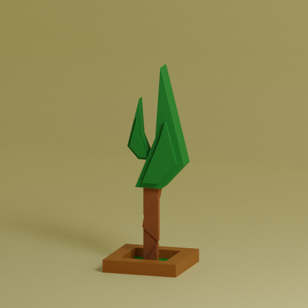 Low Poly Trees Collection - 25 trees pack 6 Low-poly 3D model_12