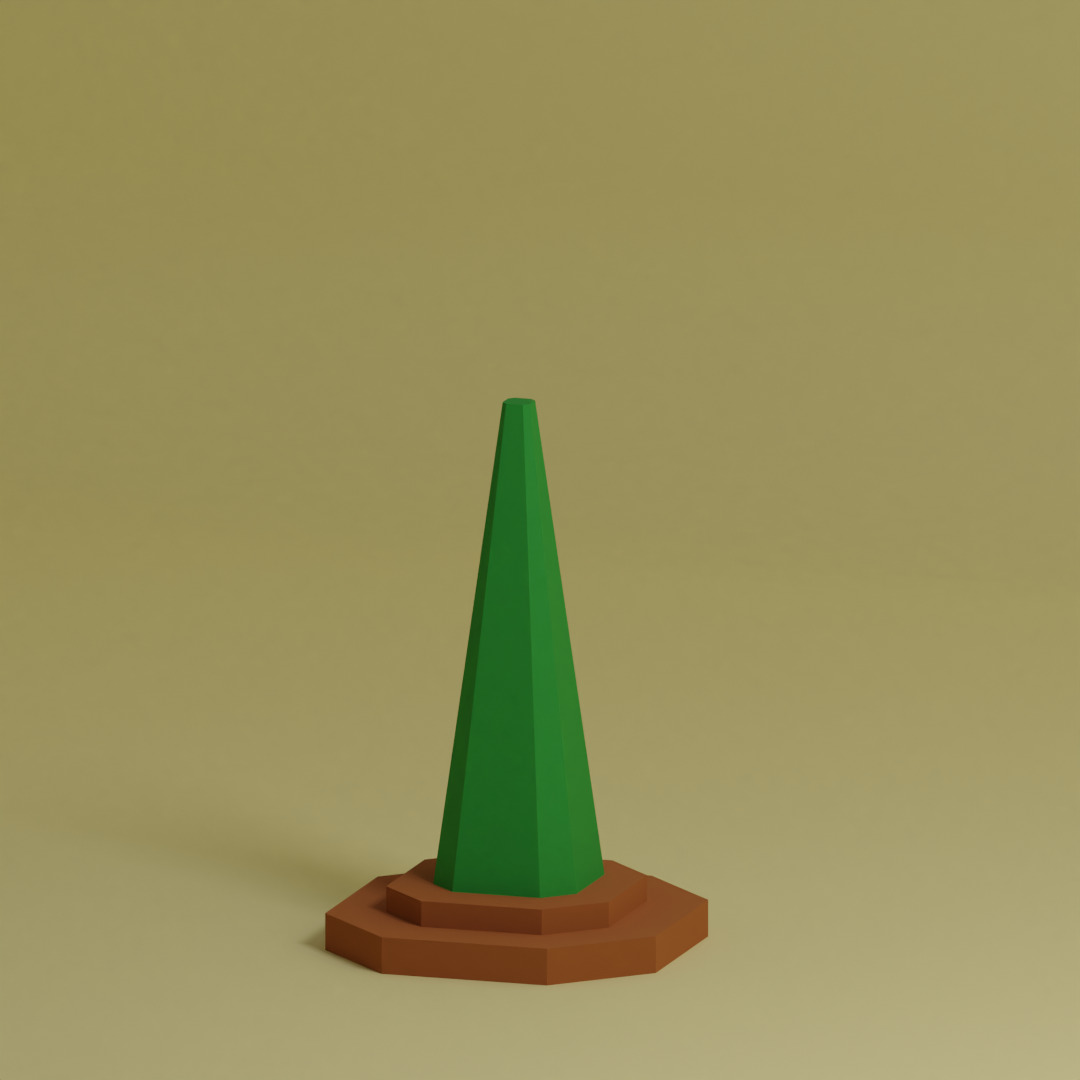 Low Poly Trees Collection - 25 trees pack 6 Low-poly 3D model_15