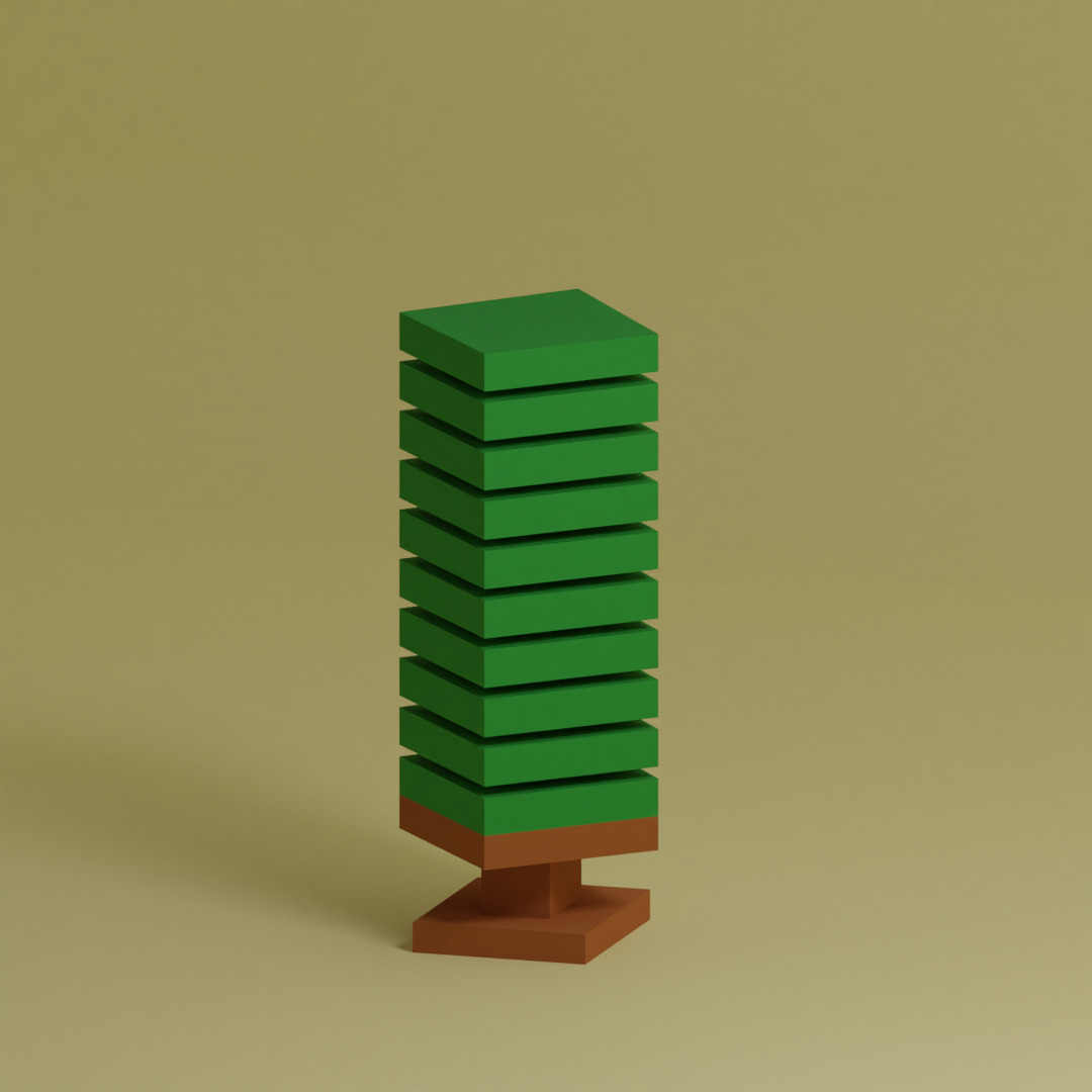 Low Poly Trees Collection - 25 trees pack 6 Low-poly 3D model_21