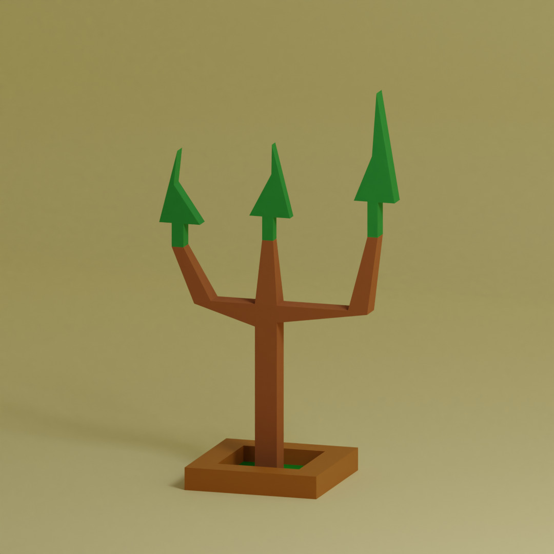 Low Poly Trees Collection - 25 trees pack 6 Low-poly 3D model_11