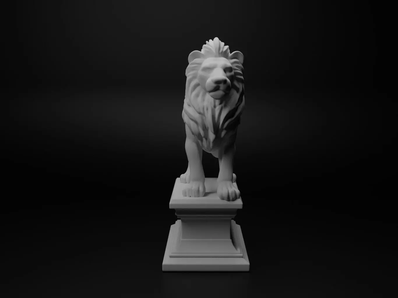 lion Animal Chess 3D print model