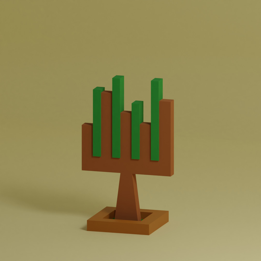 Low Poly Trees Collection - 25 trees  pack 7 Low-poly 3D model_6