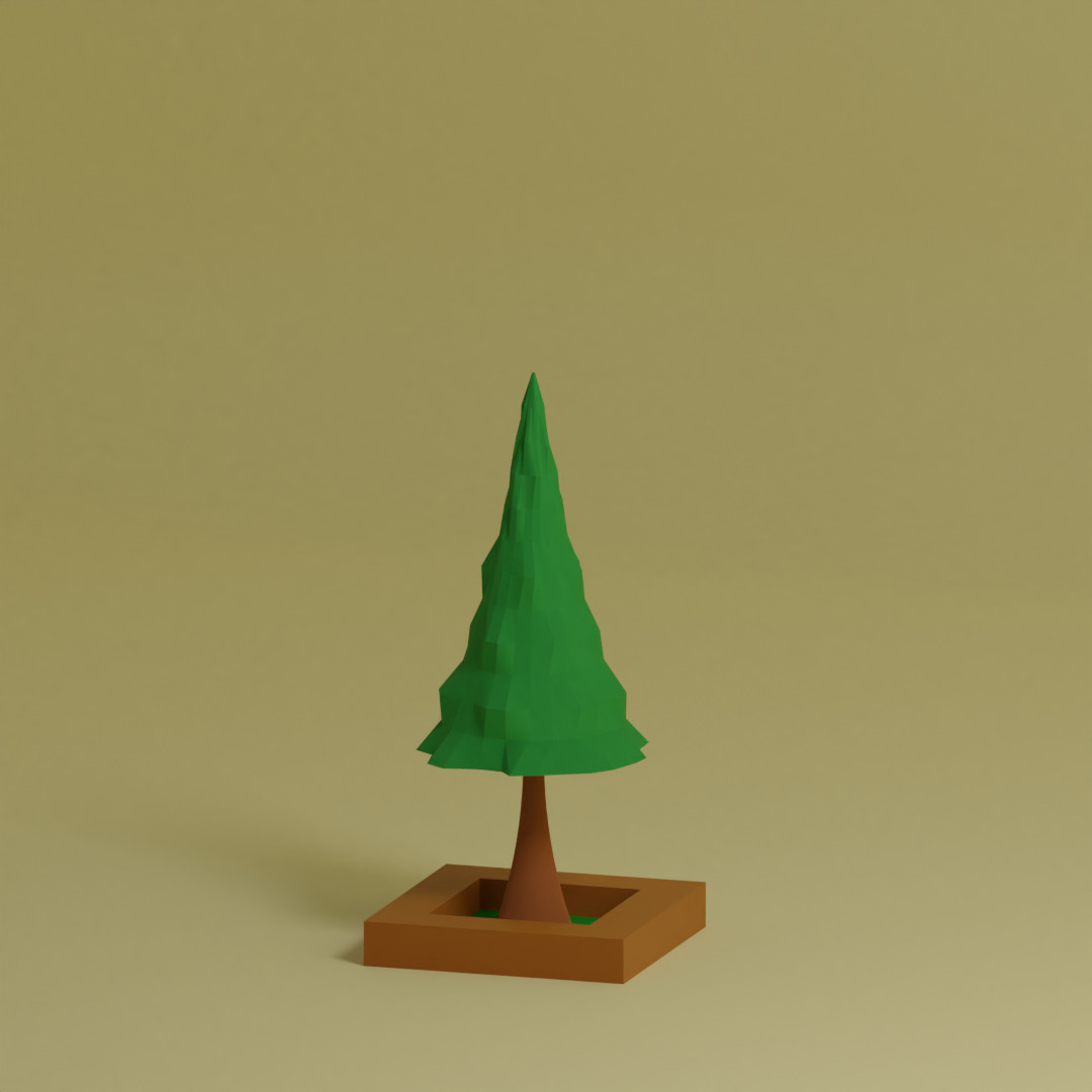 Low Poly Trees Collection - 25 trees  pack 7 Low-poly 3D model_17