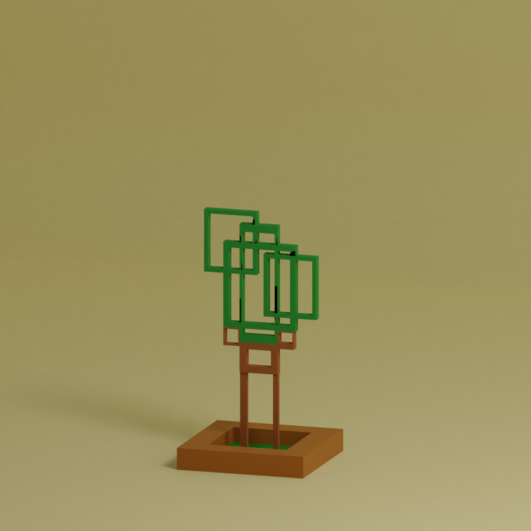 Low Poly Trees Collection - 25 trees  pack 7 Low-poly 3D model_28