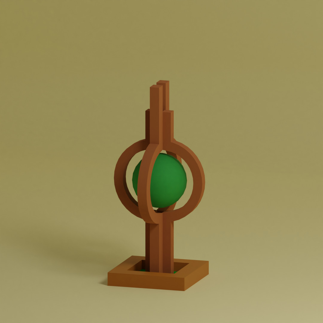 Low Poly Trees Collection - 25 trees  pack 7 Low-poly 3D model_23