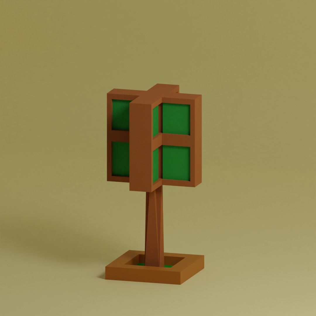 Low Poly Trees Collection - 25 trees  pack 7 Low-poly 3D model_11