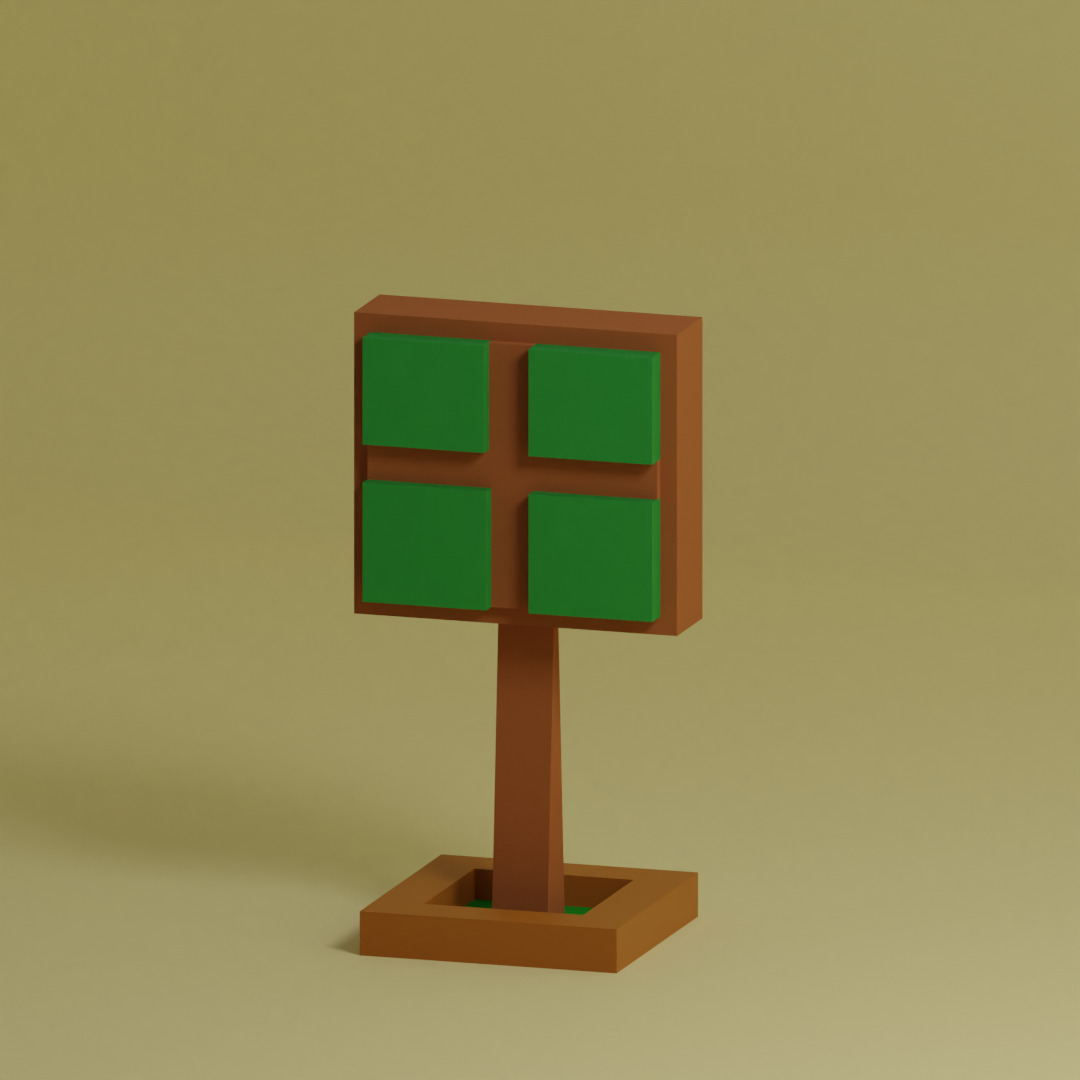 Low Poly Trees Collection - 25 trees  pack 7 Low-poly 3D model_7