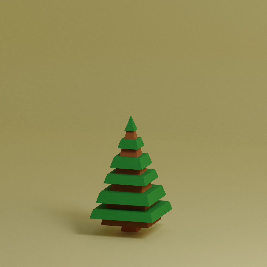 Low Poly Trees Collection - 25 trees  pack 7 Low-poly 3D model_16