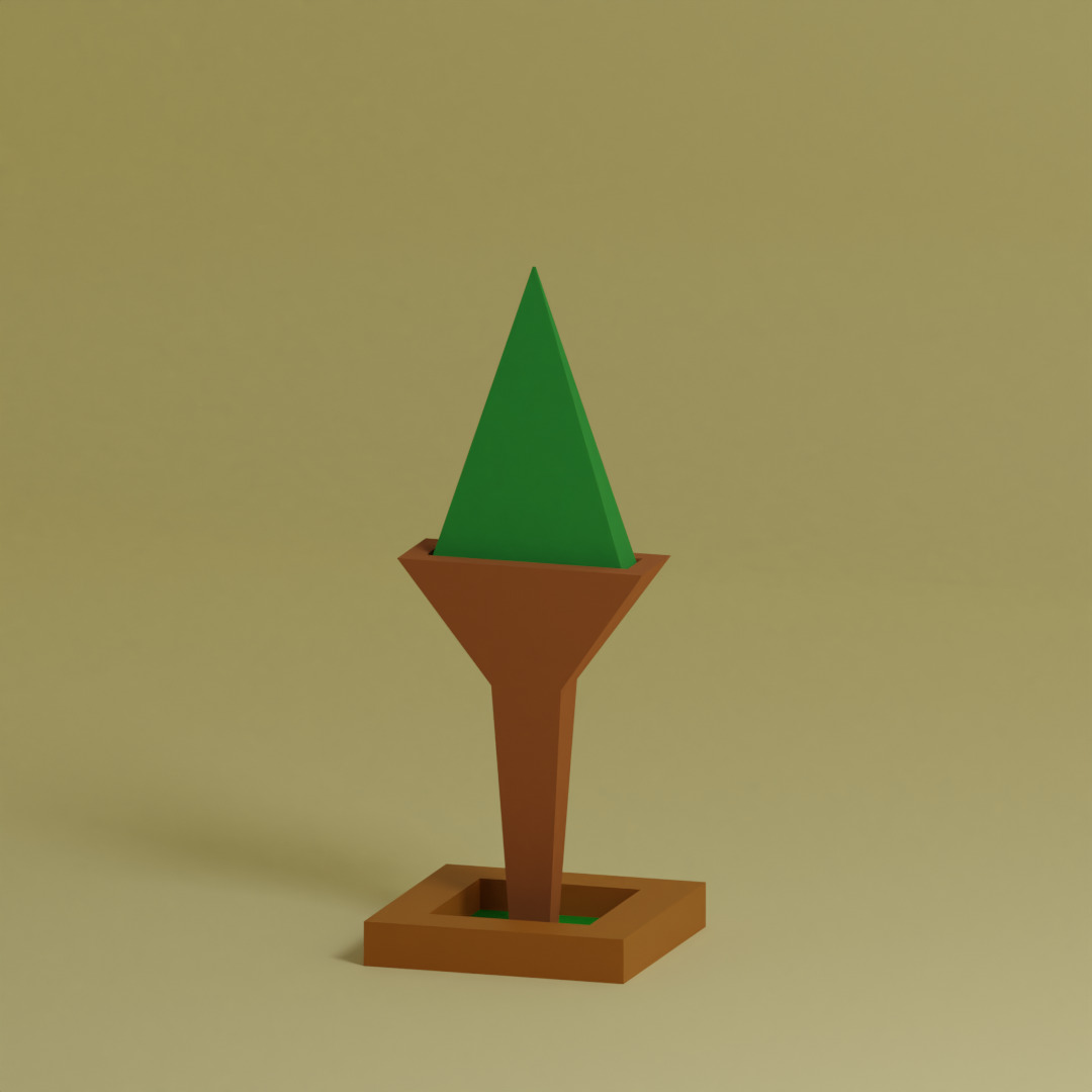 Low Poly Trees Collection - 25 trees  pack 7 Low-poly 3D model_25