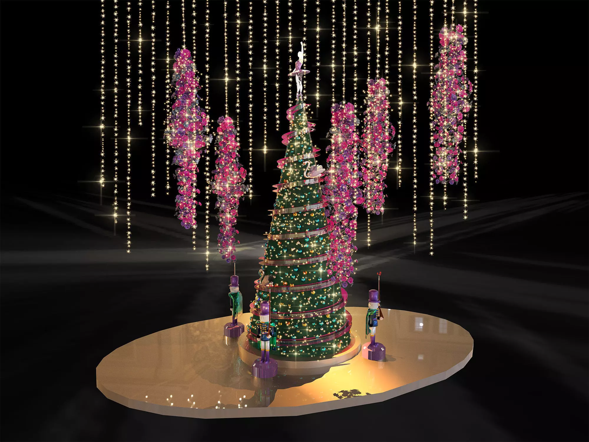 christmas tree 3D model_0