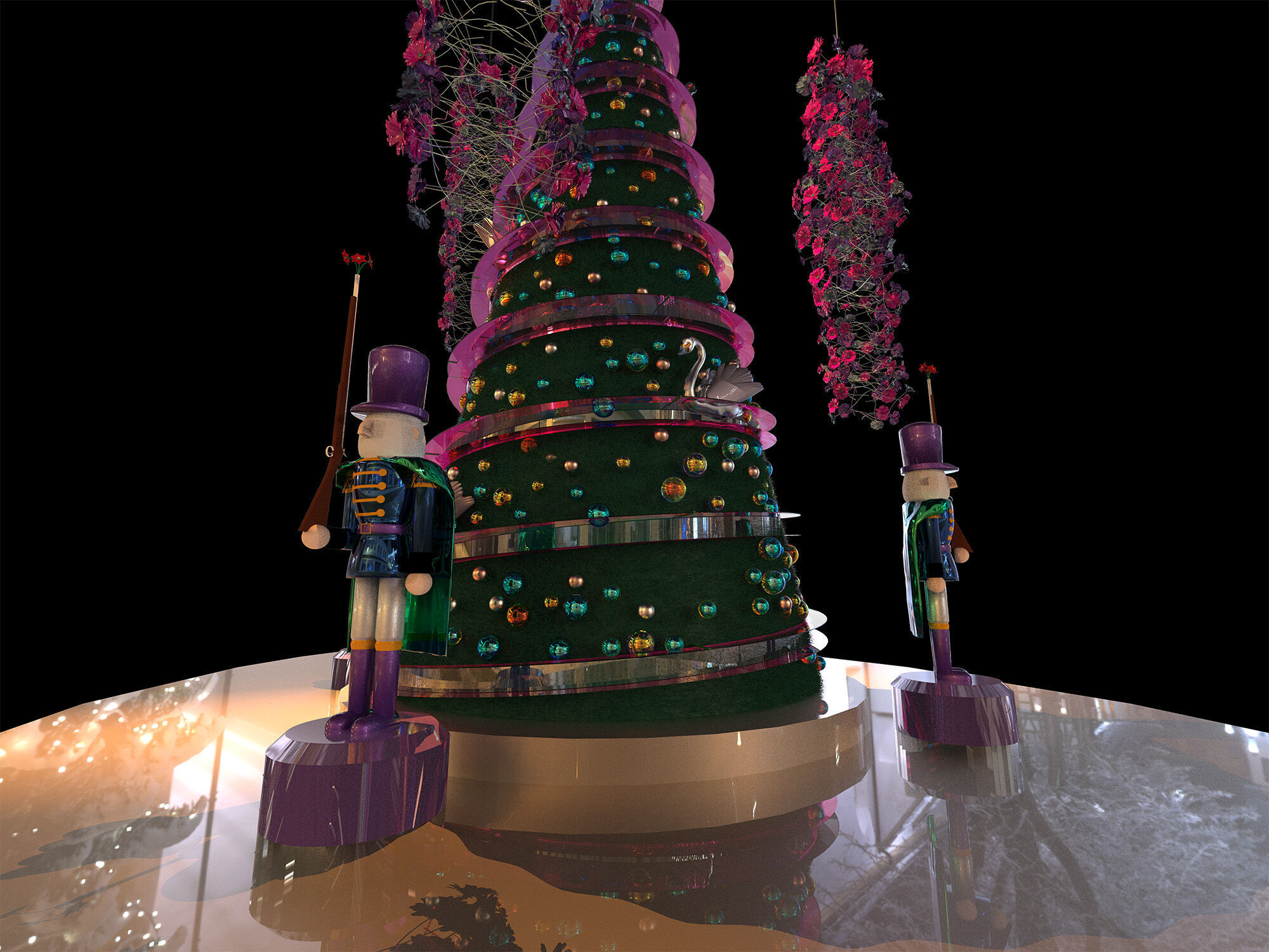 christmas tree 3D model_2