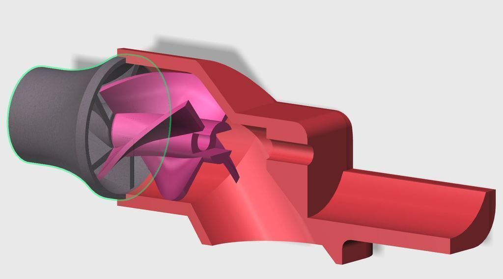 Water Jet drive free 3D model 3D printable CGTrader