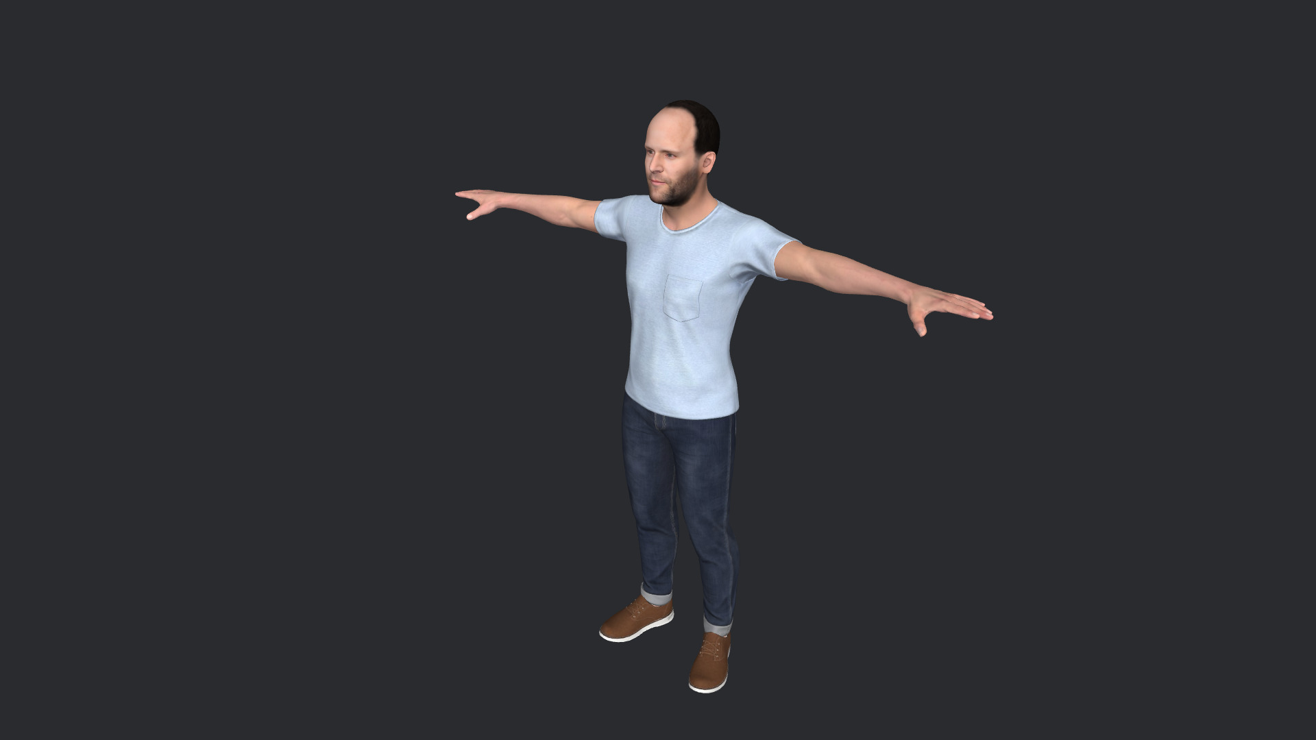 Jason Statham Hyper Realistic Full Body  Rigged 3D Character 3D model_5