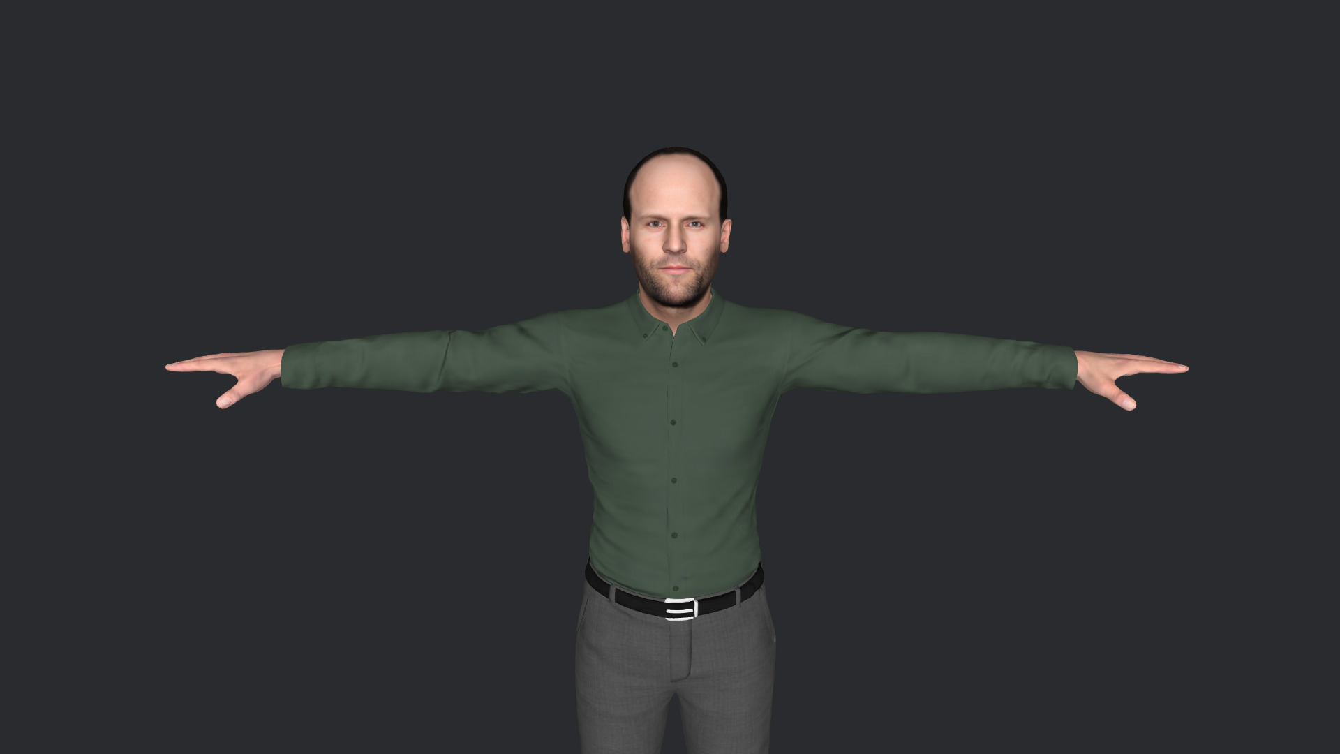 Jason Statham Hyper Realistic Full Body  Rigged 3D Character 3D model_21