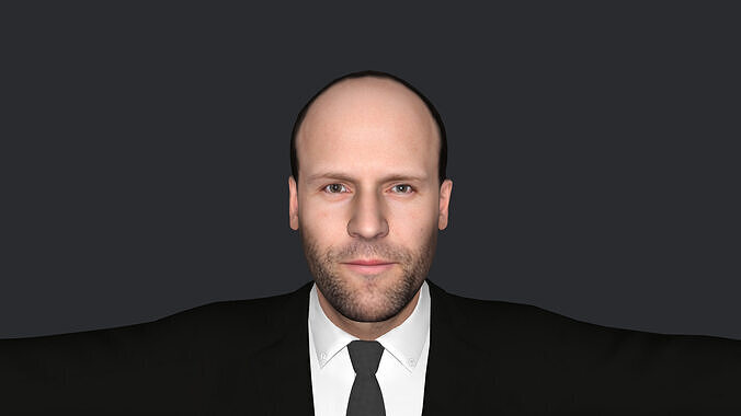 Jason Statham Hyper Realistic Full Body  Rigged 3D Character 3D model