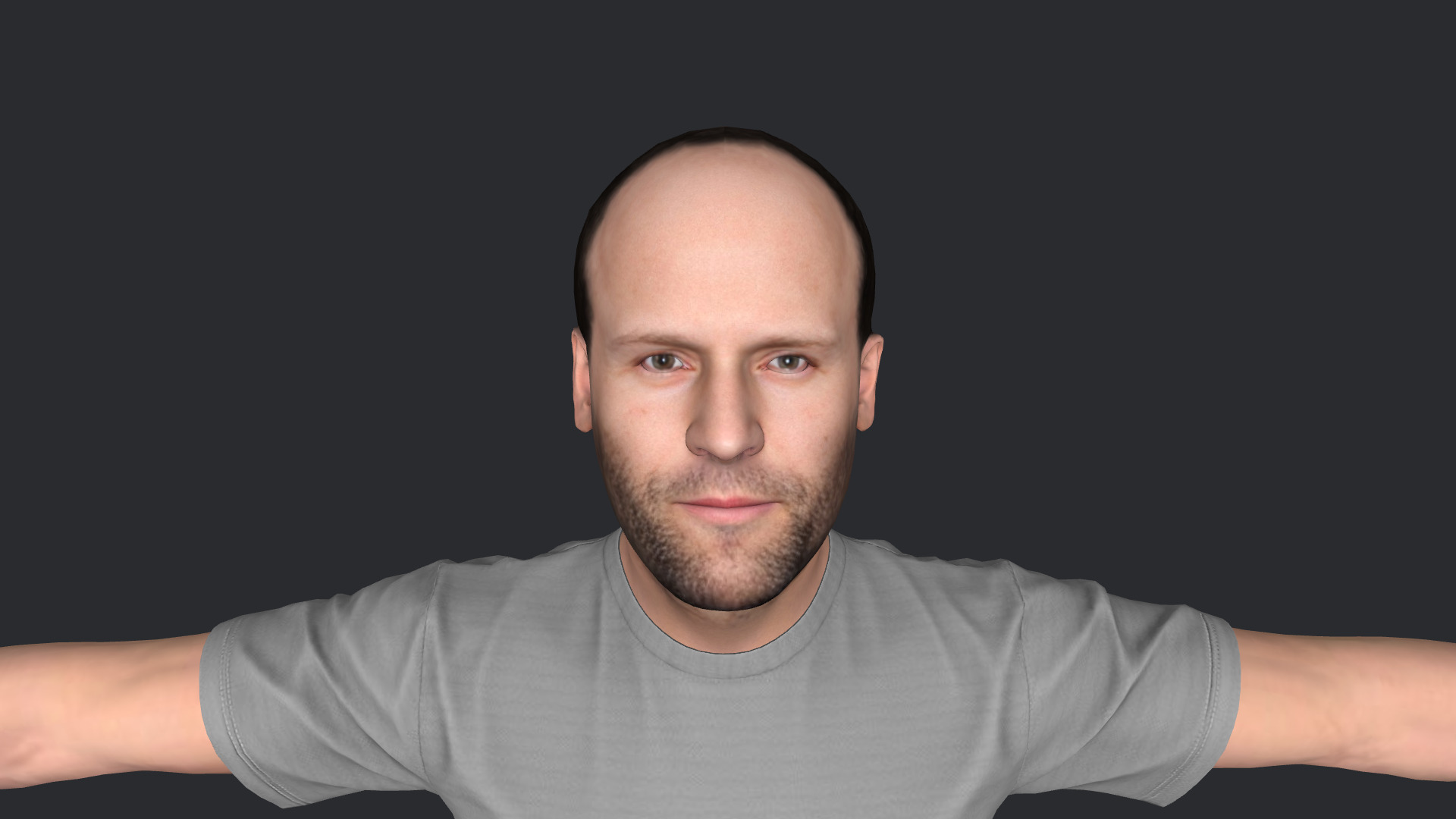 Jason Statham Hyper Realistic Full Body  Rigged 3D Character 3D model_13