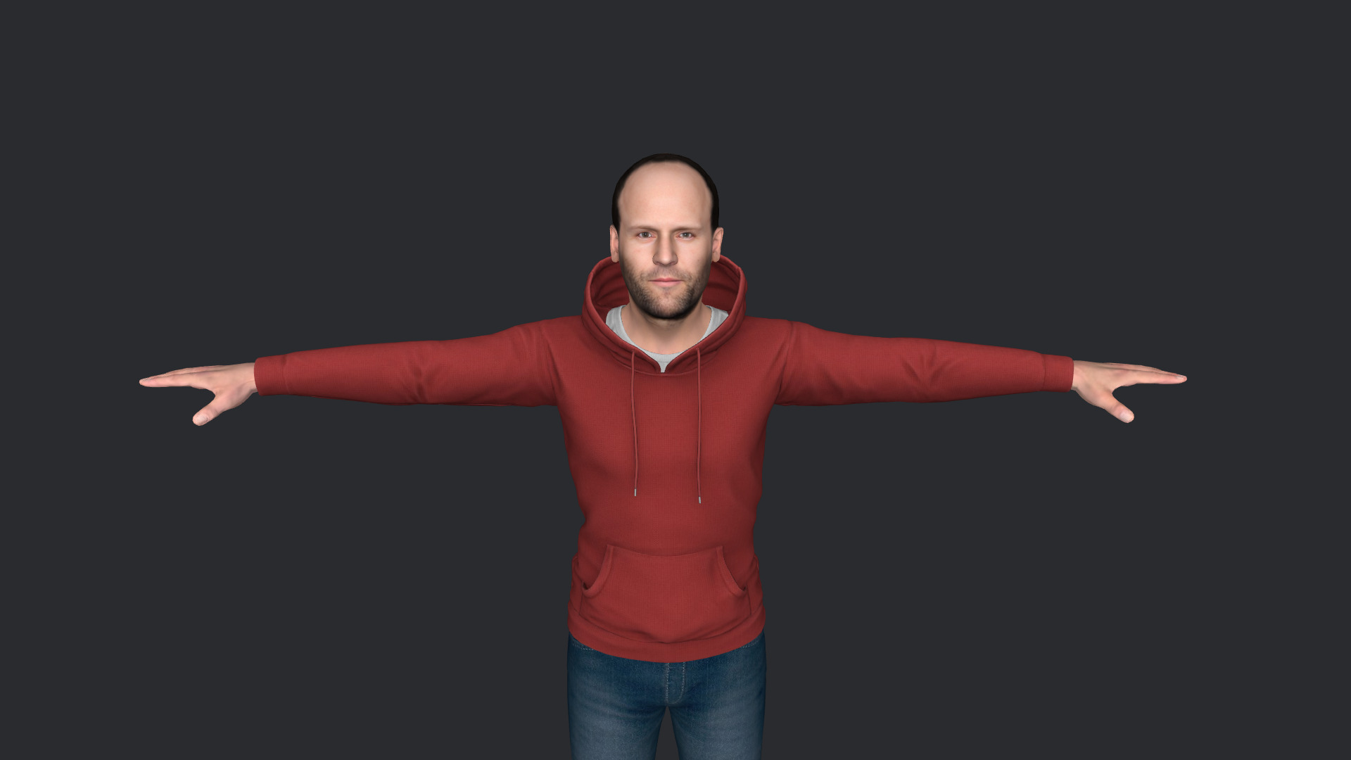 Jason Statham Hyper Realistic Full Body  Rigged 3D Character 3D model_8