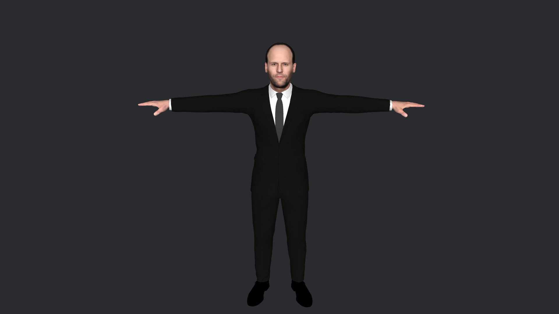 Jason Statham Hyper Realistic Full Body  Rigged 3D Character 3D model_12