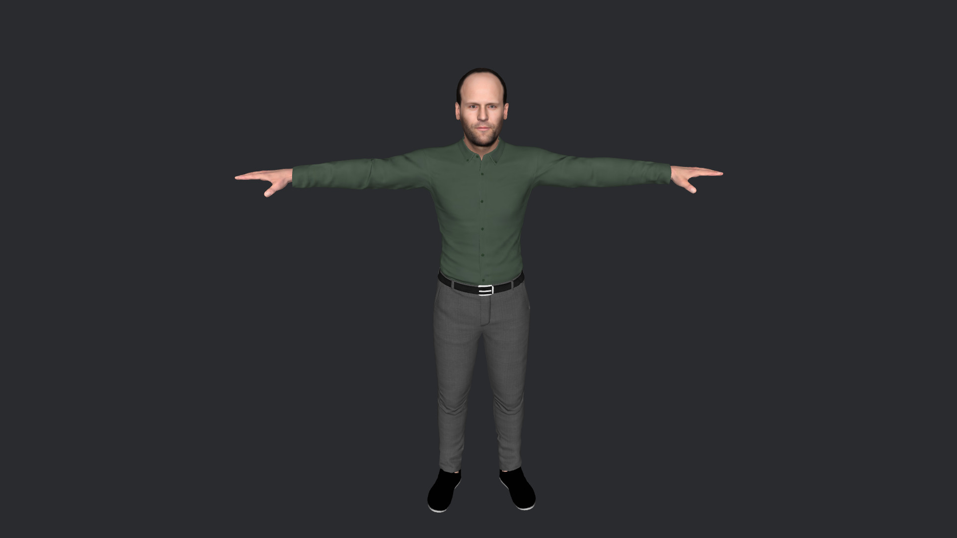 Jason Statham Hyper Realistic Full Body  Rigged 3D Character 3D model_22