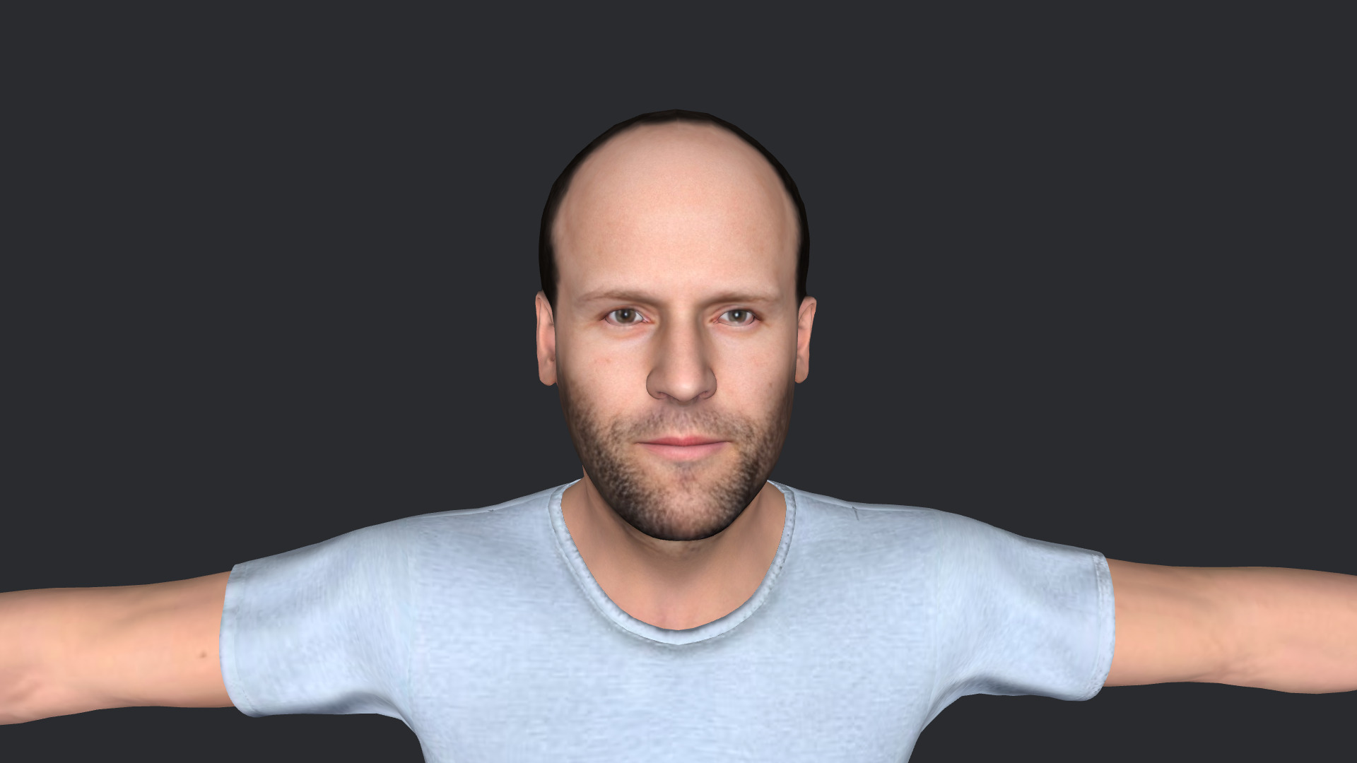 Jason Statham Hyper Realistic Full Body  Rigged 3D Character 3D model_2