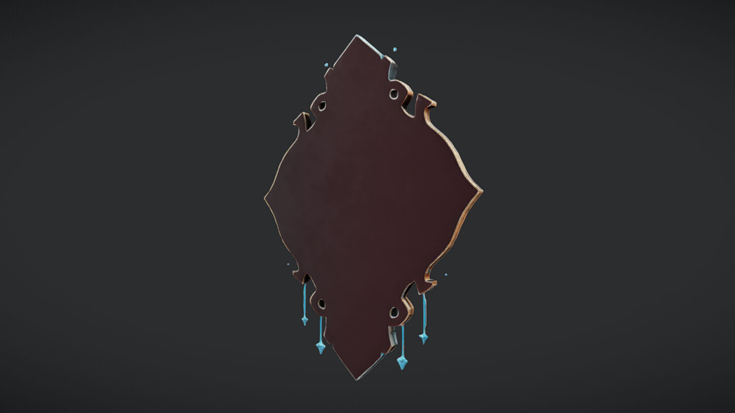 ornate emblem with detailed patterns 3D model_16