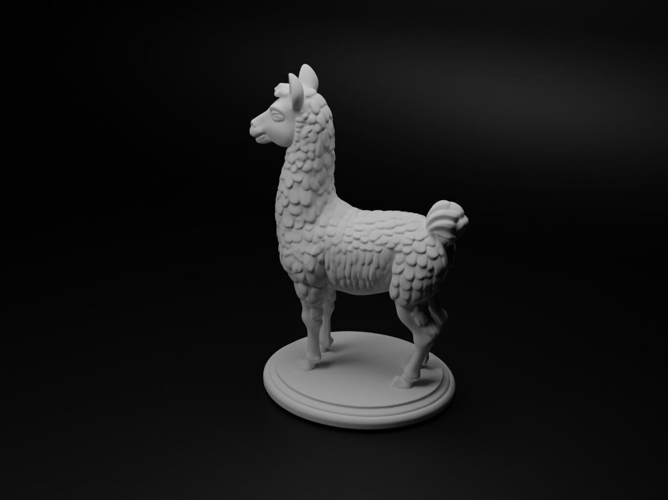llama Animal Chess 3D print model_1