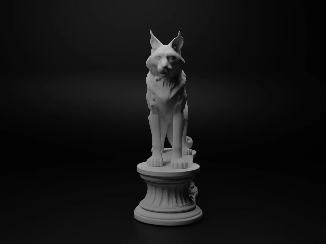 lynx Animal Chess 3D print model_0