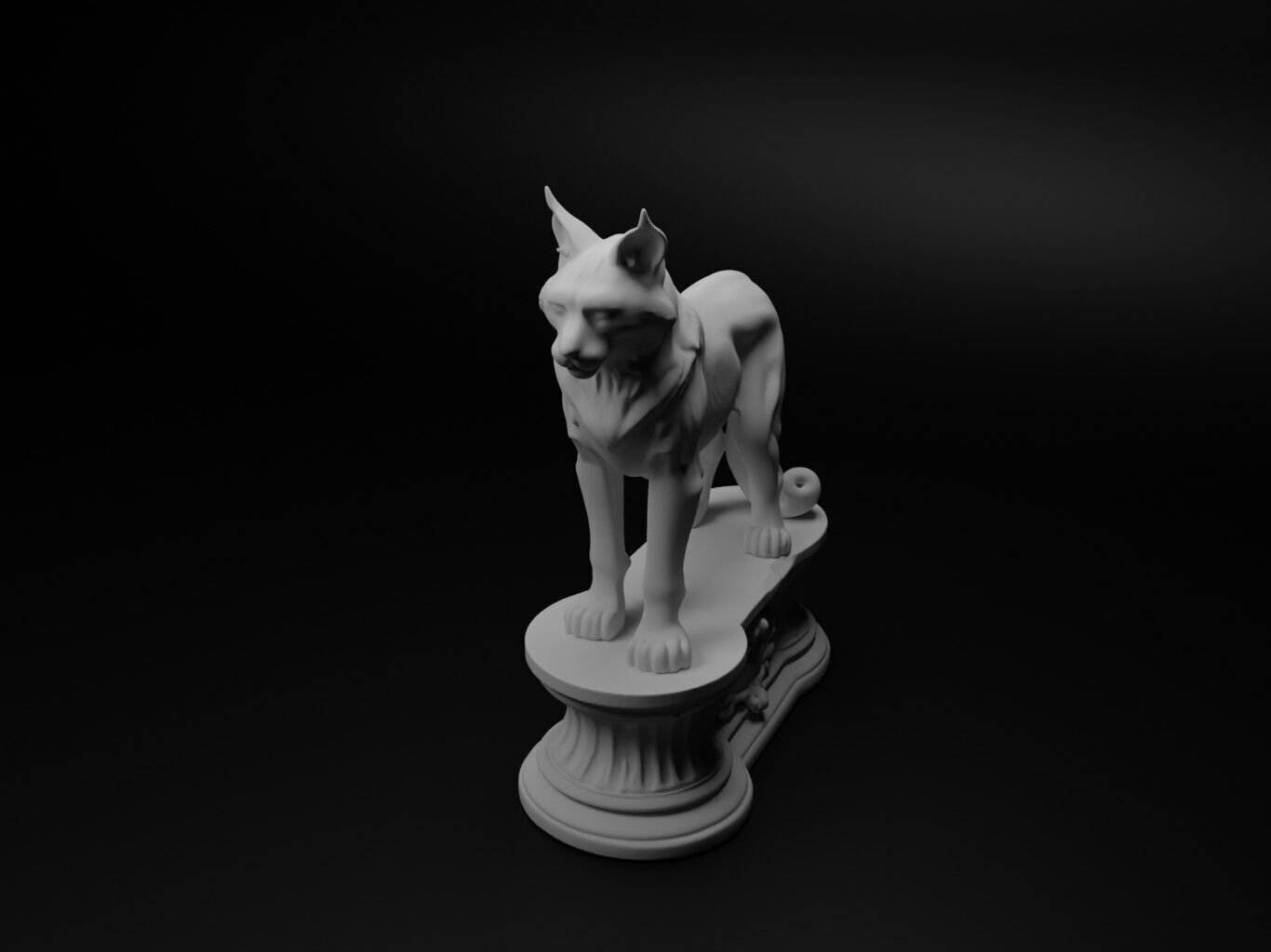 lynx Animal Chess 3D print model_1