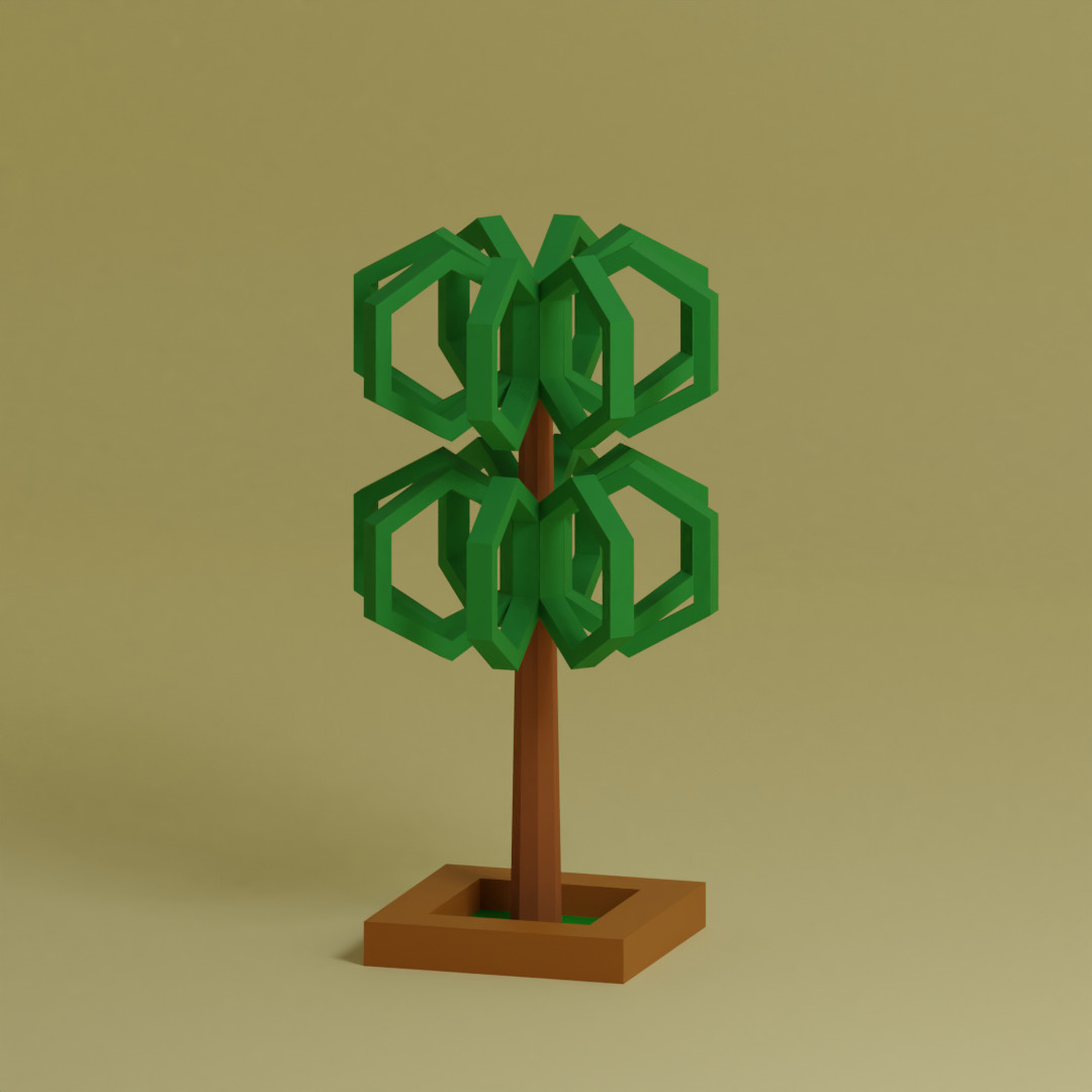Low Poly Trees Collection - 25 trees pack 8 Low-poly 3D model_26
