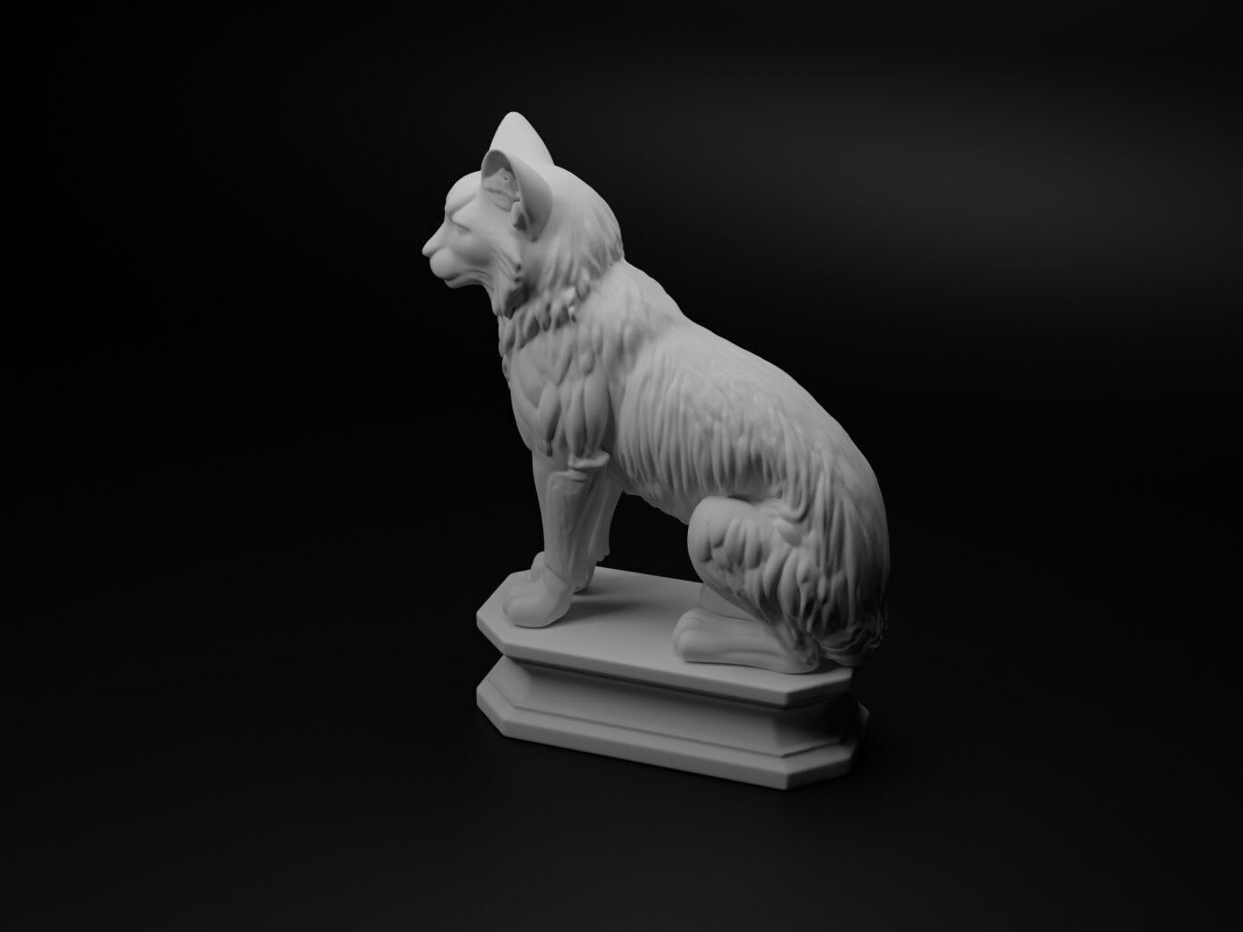 lynx Animal Chess 3D print model_1