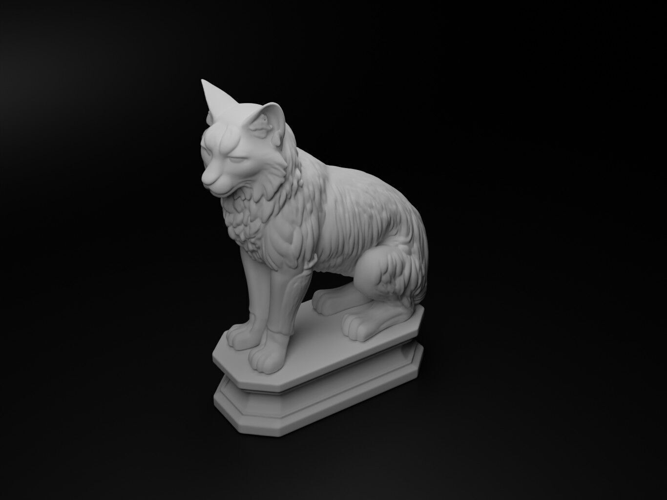 lynx Animal Chess 3D print model_2