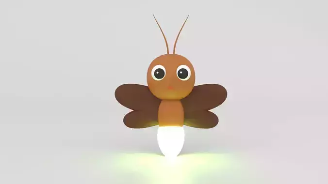 Firefly Low Poly 3D Model