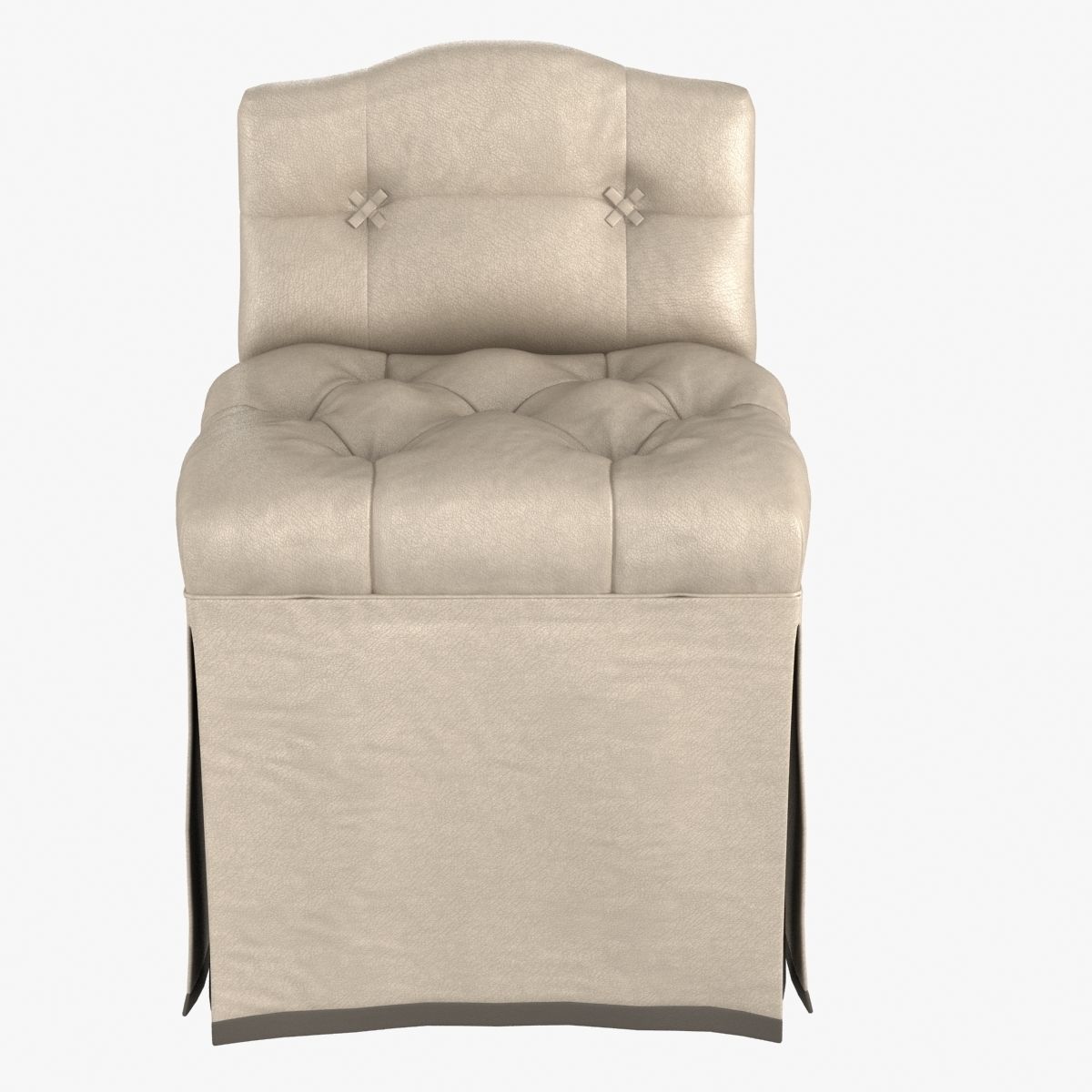 Cameron collection MCKENZIE VANITY STOOL 3D model_5