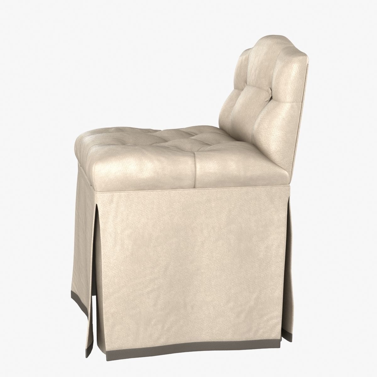 Cameron collection MCKENZIE VANITY STOOL 3D model_2