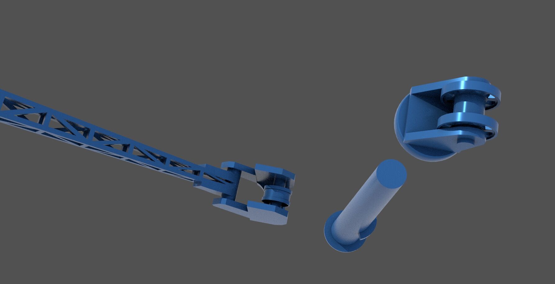 WW2 Littorio Class stern crane - Commercial license 1-200 scale 3D print model_7