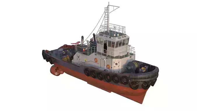 PBR Tugboat with interior