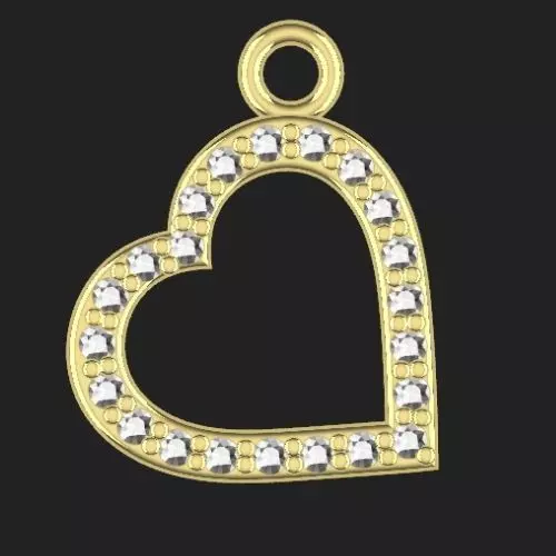 heart pendant Free 3D print model_0
