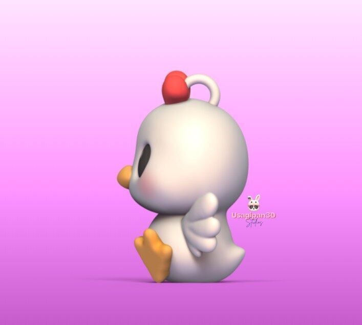 Cute Little Chicken 3D print model_3