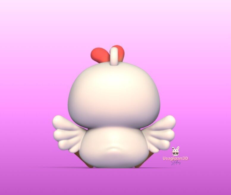 Cute Little Chicken 3D print model_4