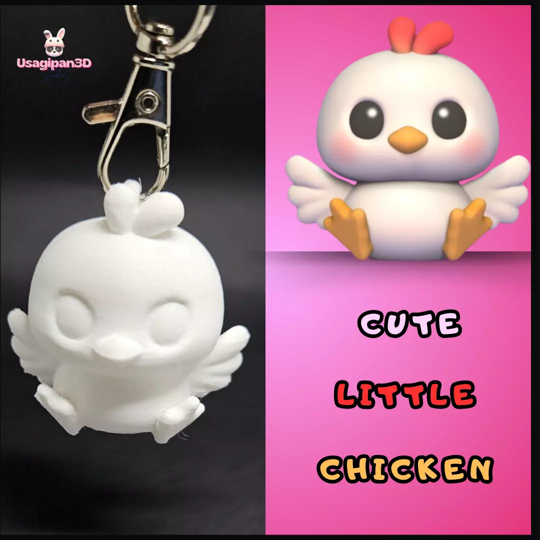 Cute Little Chicken 3D print model_0